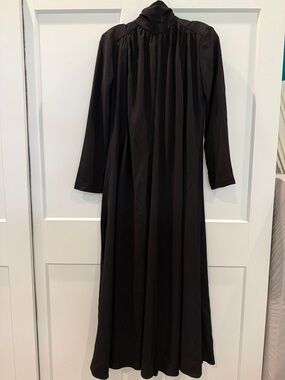 Zimmermann Black High-Neck Long Sleeve Maxi Dress.